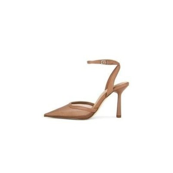 Steve Madden Womens Alliance Mesh Pointed Toe Two Piece Pumps Mocha Size 7 NIB - Picture 2 of 3